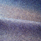 Blue-Gray Textured Wool Fabric