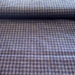 Navy Checked Fabric