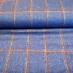 Blue with Brown Stripe Fabric