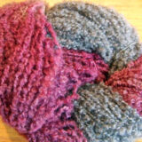 NZ Boucle - Cranberry/Gray