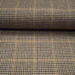 Green/Beige Wool Fabric