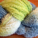 NZ Boucle - Lime/Blue/White