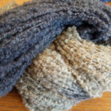 NZ Boucle - Blue/Light Brown