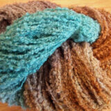 NZ Boucle - Toffee/Teal